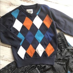 Children’s Place Blue Argyle Sweater 3T